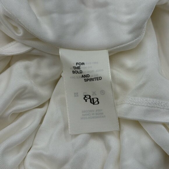 🆕 RAT & BOA 🧿 NWOT Winona White Slinky Cowl Neck Jersey Gown, Sz S - Picture 15 of 16